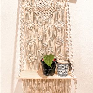 NEW Macrame Plant Shelf